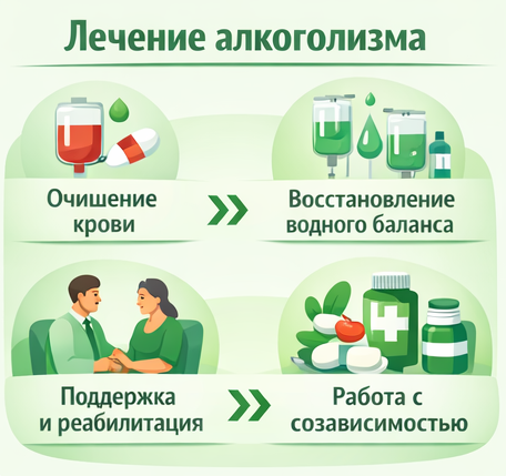лечение алкоголизма в Димитровграде этапы